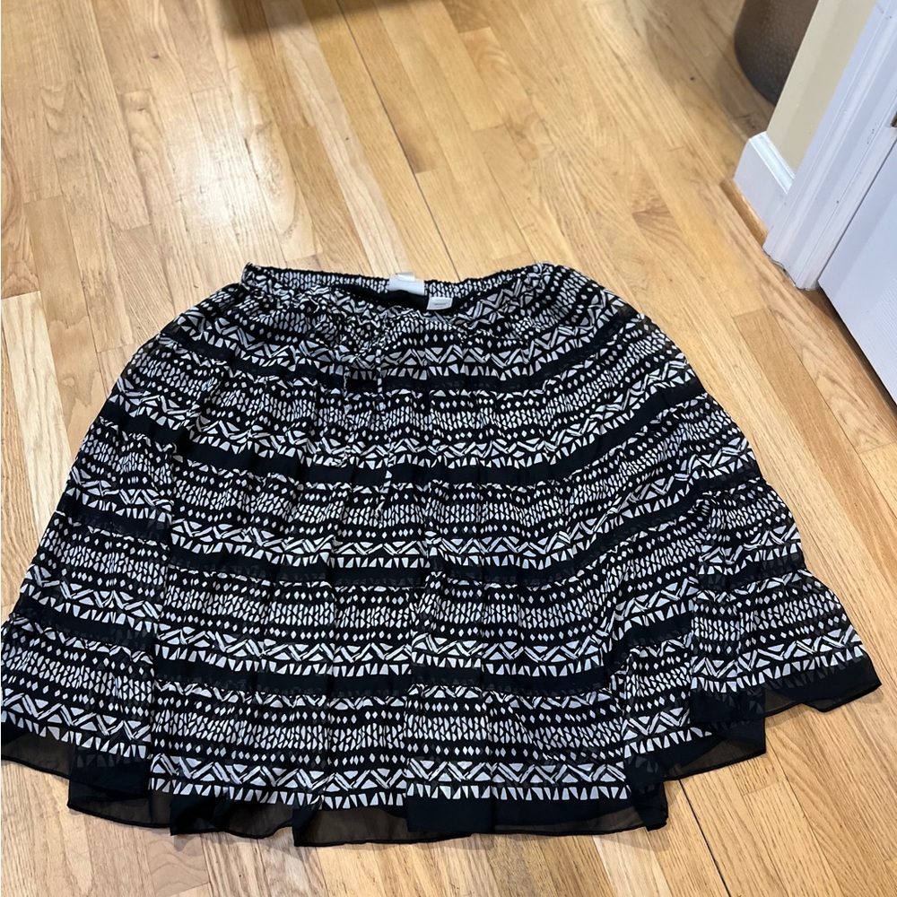 Women's Size 18W "Alfred Dunner" Black and White A-Line Skirt GUC ❤️